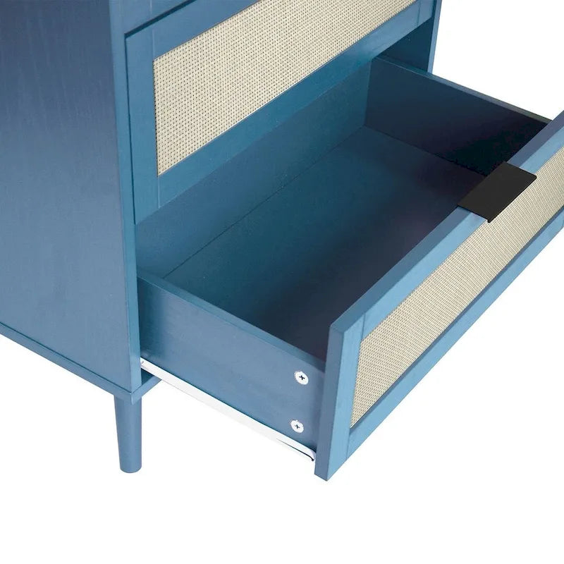 Table de chevet avec 3 tiroirs pour chambre et salon - N/A