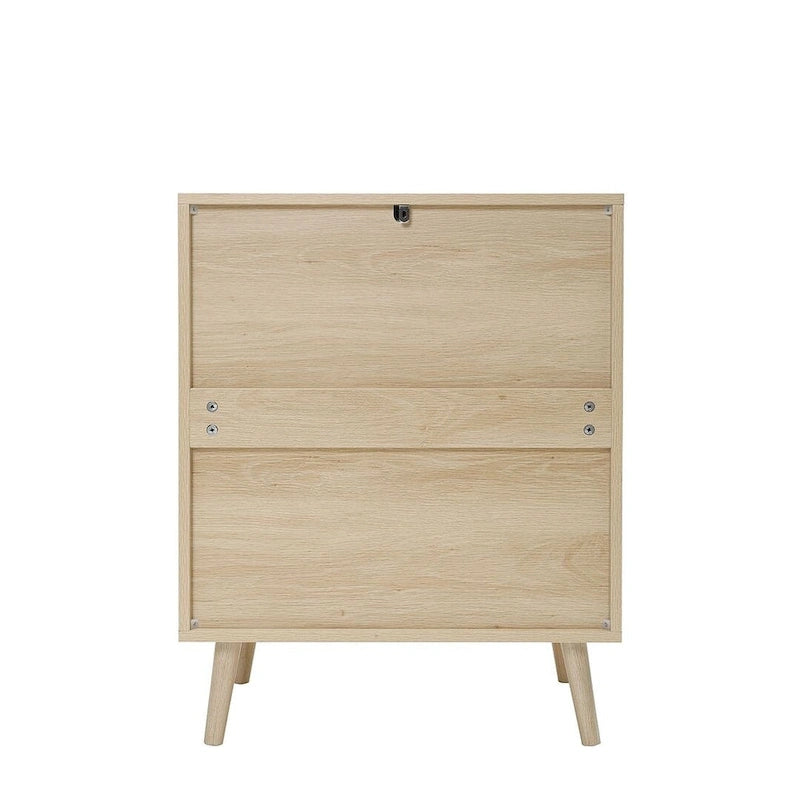 Table de chevet avec 3 tiroirs pour chambre et salon - N/A
