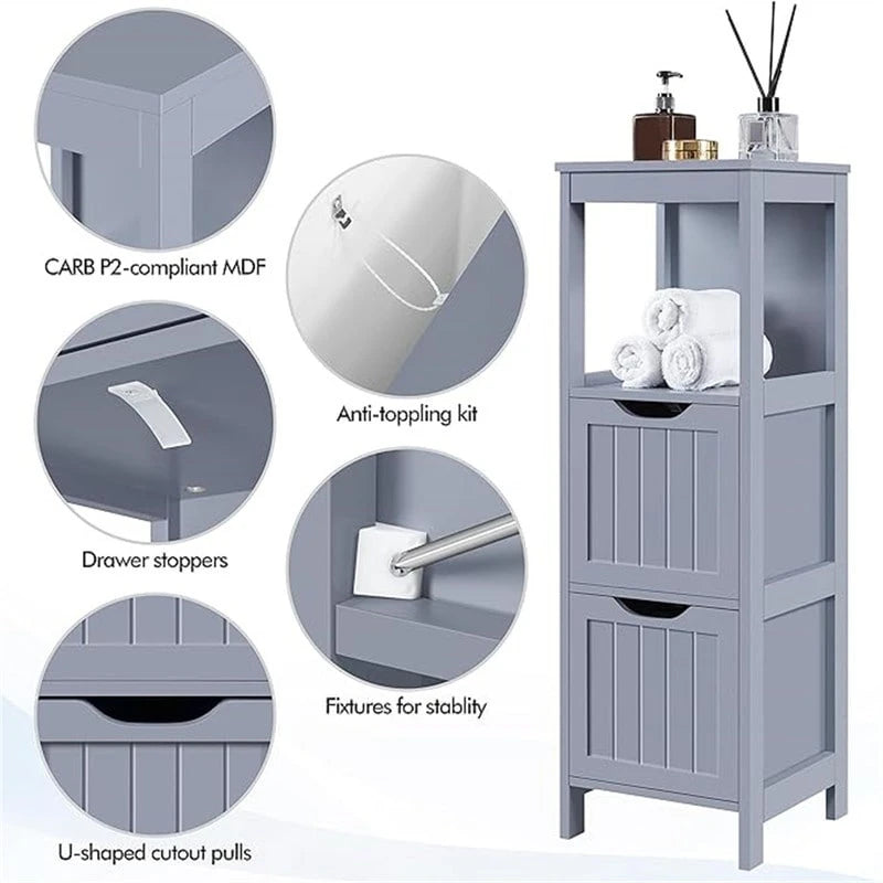 Meuble bas de salle de bain - 30P x 30L x 89H cm