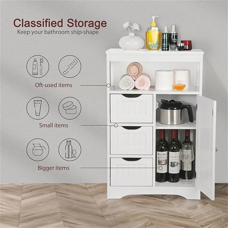 Meuble Colonne Salle de Bain - 11,6P x 21,9L x 34H