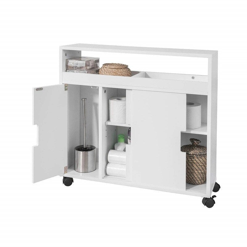 Nouveau porte-rouleau de papier toilette de salle de bain - 7.87P x 27.56L x 27.95H