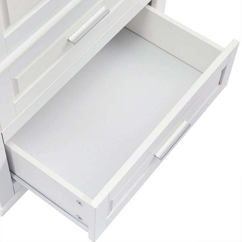 Meuble haut de rangement à deux tiroirs pour salle de bain/bureau - 24x62.5