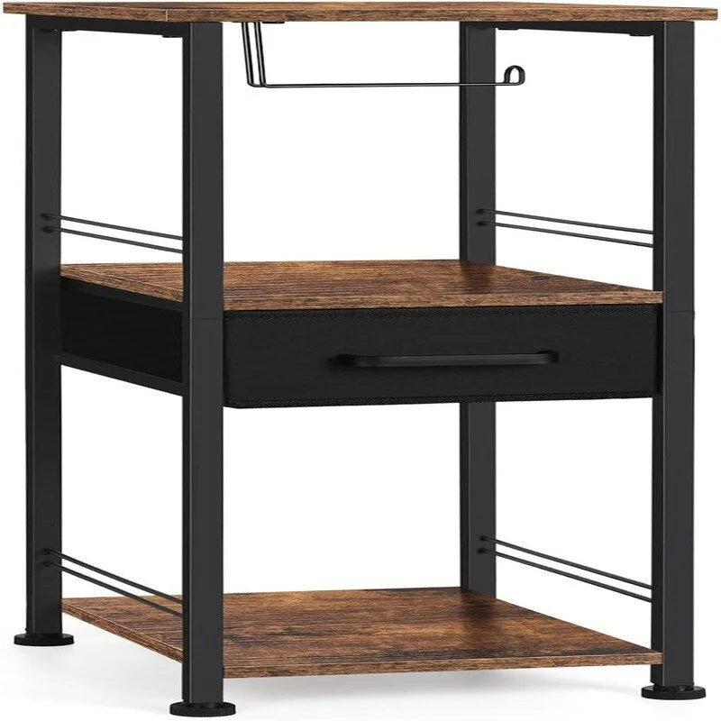 Étagère de rangement de salle de bain compacte à 3 niveaux pour serviettes - 10,2P x 11,8L x 28,1H