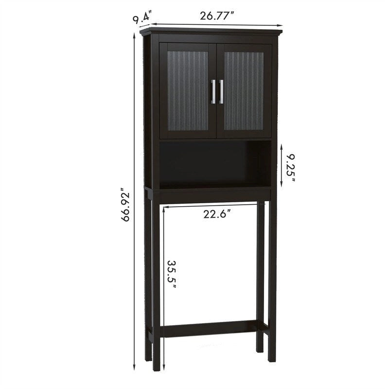 Meuble de rangement WC - 9.4P x 26.77L x 66.92H