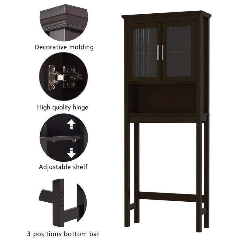 Meuble de rangement WC - 9.4P x 26.77L x 66.92H