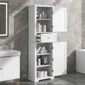Bathroom Freestanding Storage Cabinet with Drawer and Adjustable Shelf