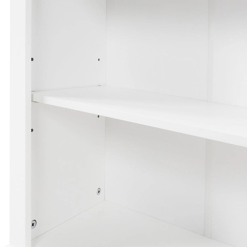 Meuble de rangement autoportant de salle de bain avec tiroir et étagère réglable