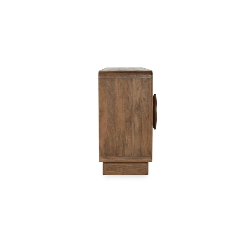 Buffet vaisselier classique 6 portes en bois de manguier naturel Home Vally