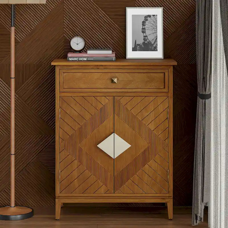 COZAYH Meuble de rangement de ferme, buffet en bois avec 2 portes et 1 tiroir