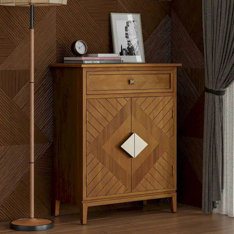 COZAYH Meuble de rangement de ferme, buffet en bois avec 2 portes et 1 tiroir