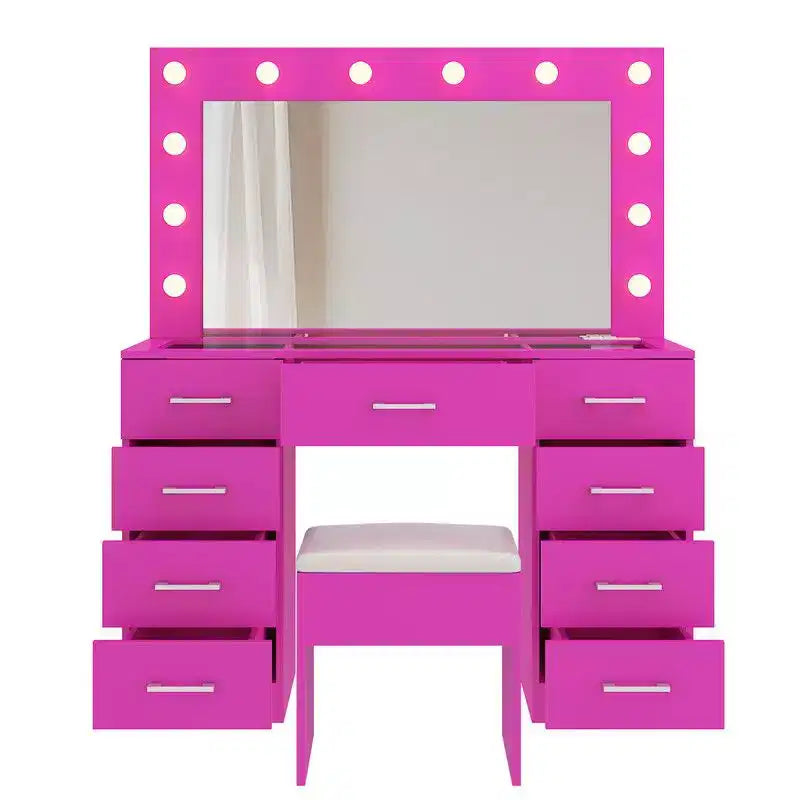 Ensemble de coiffeuse blanche