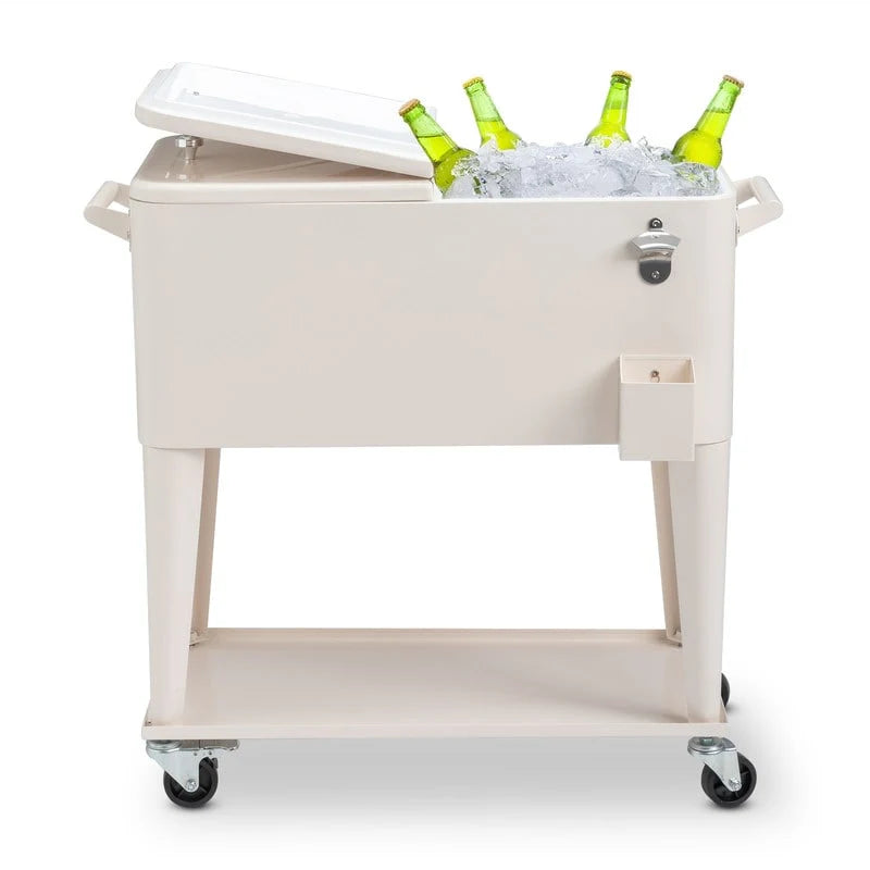 Glacière de camping 80 pintes en fer avec étagère
